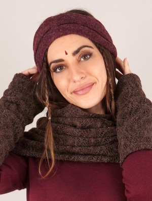 Kapelusz Toonzshop Aikköo Headband Damskie Wine | QJHUO-4906