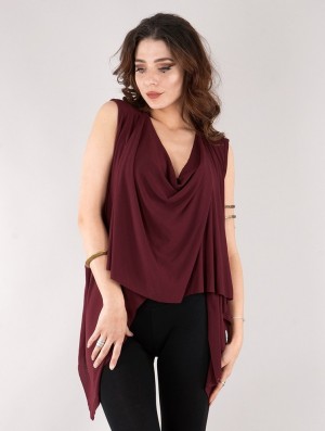 Najfatalniejszy Toonzshop Kihiko Top Damskie Wine | VCAQE-9176