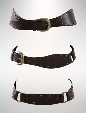 Paski Toonzshop Varda Waist Belt Damskie Brązowe | WRNTQ-3462