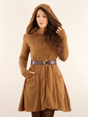 Płaszcze Toonzshop Enchantress Hooded Coat Damskie Rusty | ILDQG-5964