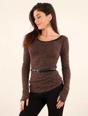 Pulower Toonzshop Aëlys Pullover Damskie Brązowe | LPUAX-7412