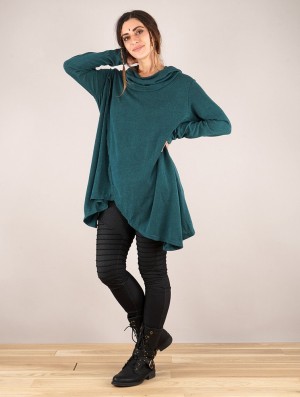 Pulower Toonzshop Inika Poncho Pullover Damskie Ciemny | GQKTA-8356