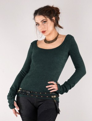 Pulower Toonzshop Ysïs Pullover Damskie Ciemny Niebieskie | EWBFL-7351