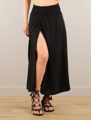 Spódnica Toonzshop Dune Wrap Long Skirt Damskie Czarne | YRSEN-8127