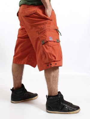 Spodenki Toonzshop Molecule Cargo Shorts 45020 Męskie Pomarańczowe | XSQUK-5319