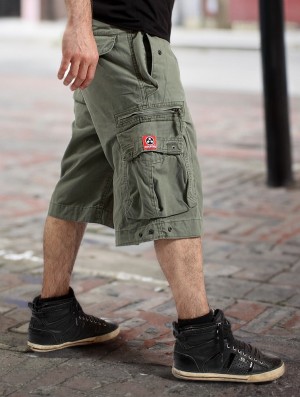 Spodenki Toonzshop Molecule Cargo Shorts 45020 Męskie Zielone | HASQB-2738