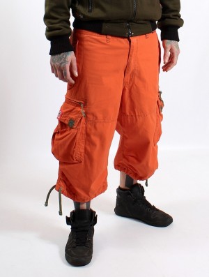 Spodnie Toonzshop 3/4 Molecule Cargo Pants 45056 Męskie Pomarańczowe | FWMJO-5432