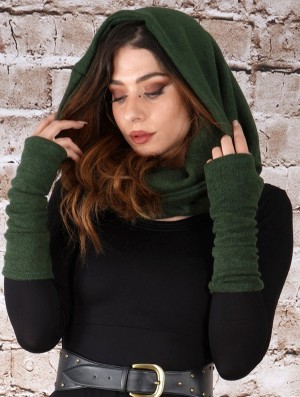 Szalik Toonzshop Oöna Snood Scarf Damskie Zielone | AYMVX-6574