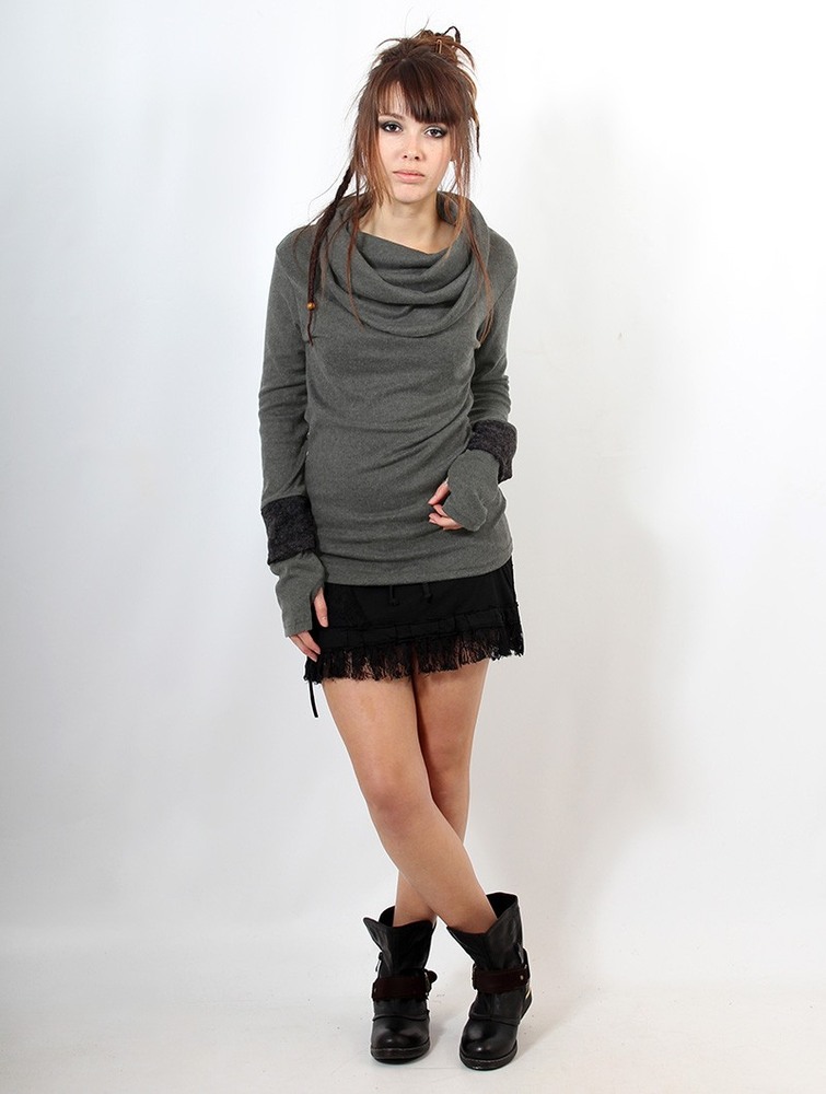 Bluza Toonzshop Chayan Sweatshirt Damskie Szare | HQIJX-1508