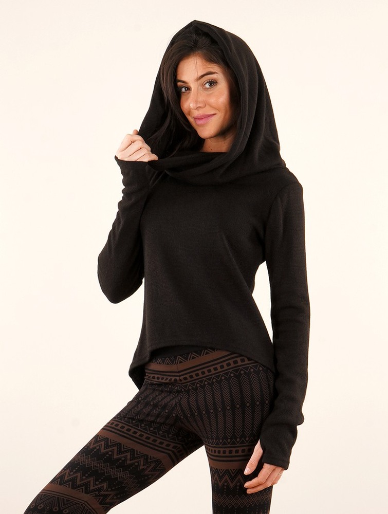 Bluza z Kapturem Toonzshop Oxymöre Mini Hoodie Damskie Czarne | AUZSG-3805