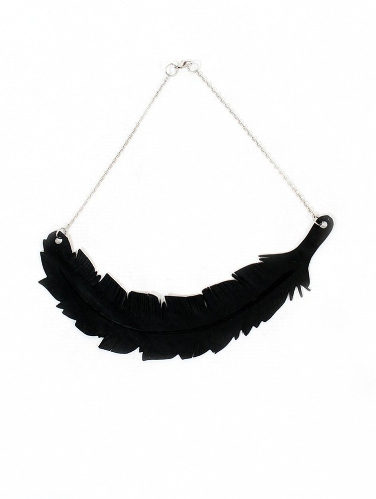 Jewels Toonzshop Feather Inner Tube Necklace Damskie | ZBODM-9421