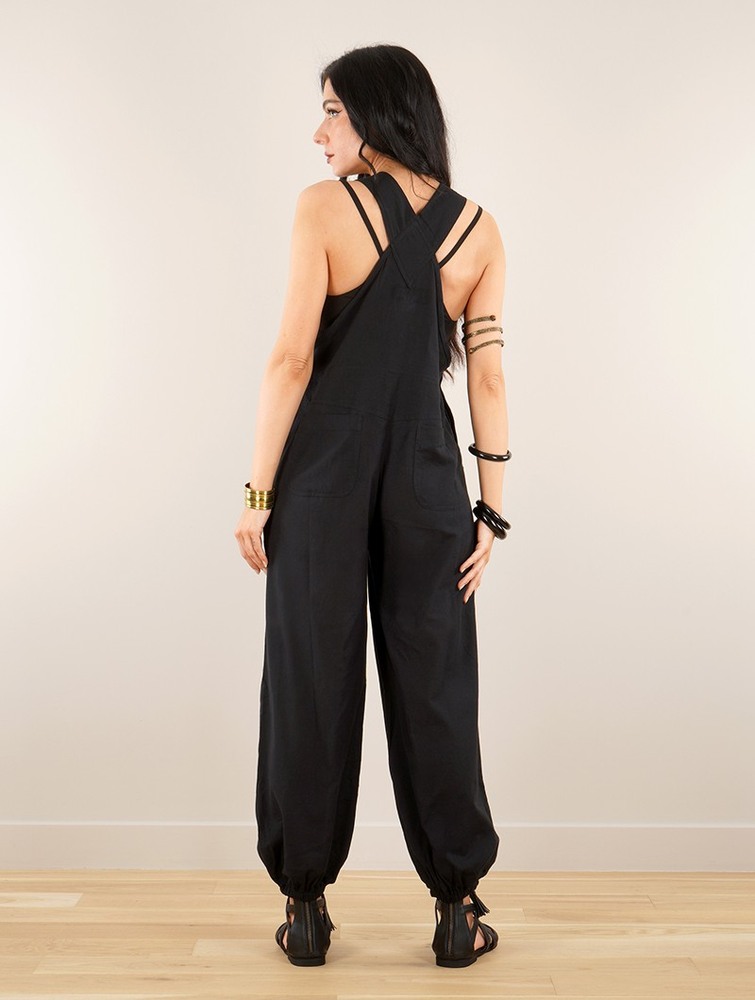 Kombinezony Długi Toonzshop Kamakura Strappy Jumpsuit Damskie Czarne | IZMEX-6085