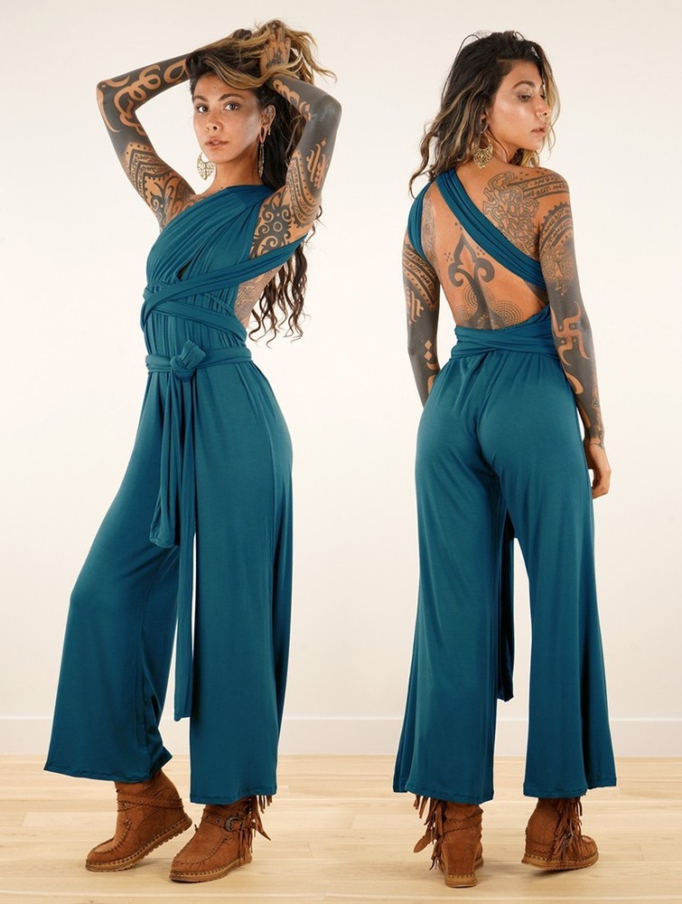 Kombinezony Długi Toonzshop Wakiza Infinity Jumpsuit Damskie Niebieskie | FRWMD-4069