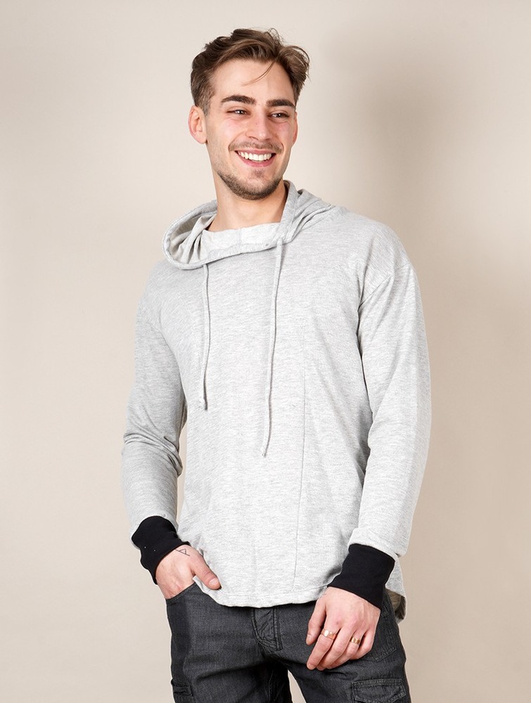 Koszula Toonzshop Aldaron Hooded Long Sleeve Shirt Męskie Głęboka Szare | RYAQD-5617