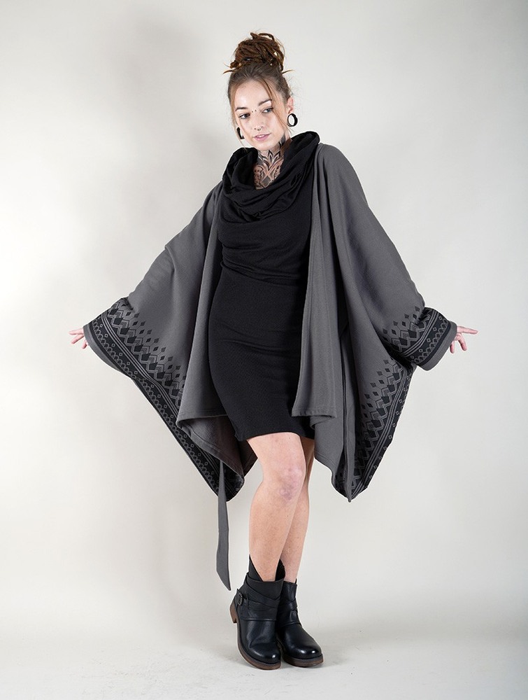 Kurtki Toonzshop Melian Kimono Jacket Damskie Szare | DLYKO-7621