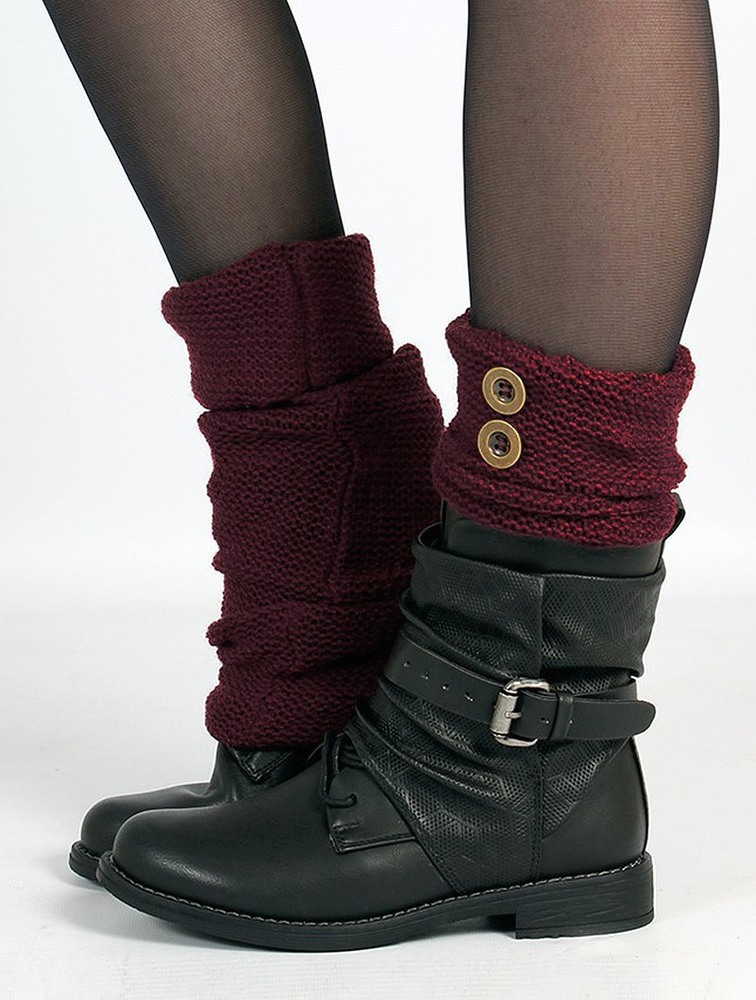 Legwarmer Toonzshop Delyäa Legwarmers Damskie Wine | WLREA-6270