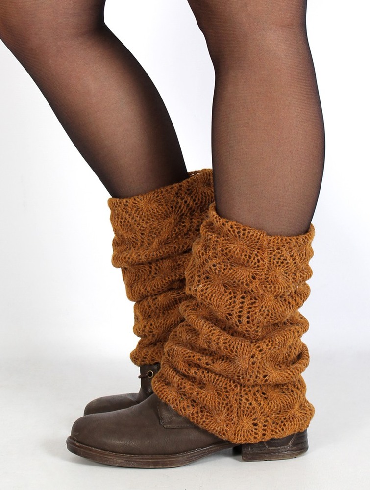 Legwarmer Toonzshop Naïlae Crochet Legwarmers Damskie Rusty | ETMQO-2571