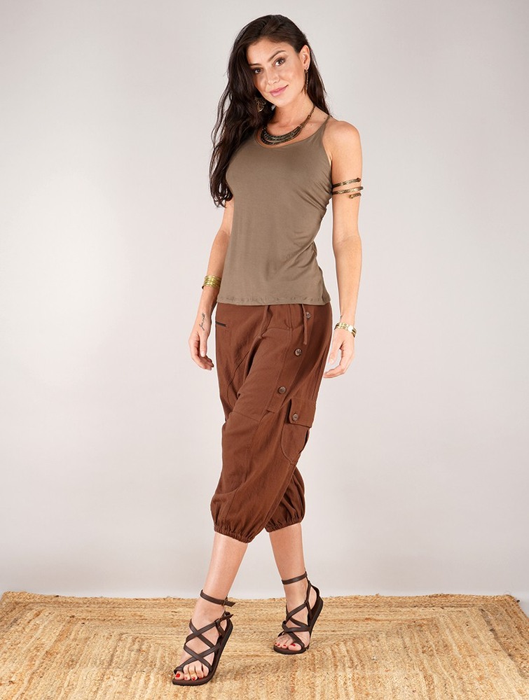 Najfatalniejszy Toonzshop Athit Top Damskie Taupe | AQLHO-1920