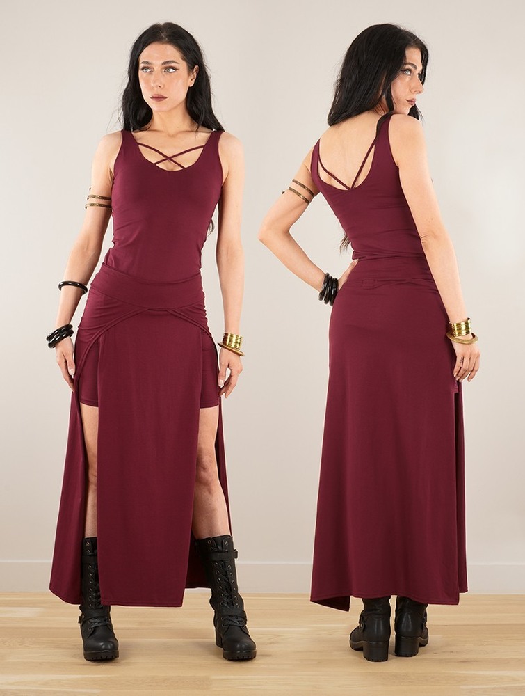 Najfatalniejszy Toonzshop Full Moon Reversible Top Damskie Wine | HKXZR-5643