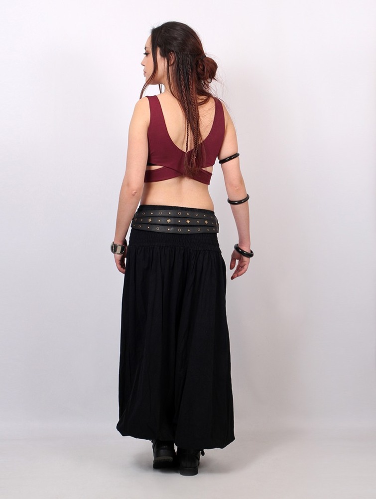 Najfatalniejszy Toonzshop Isaï Crop Top Damskie Wine | OMDUJ-9514