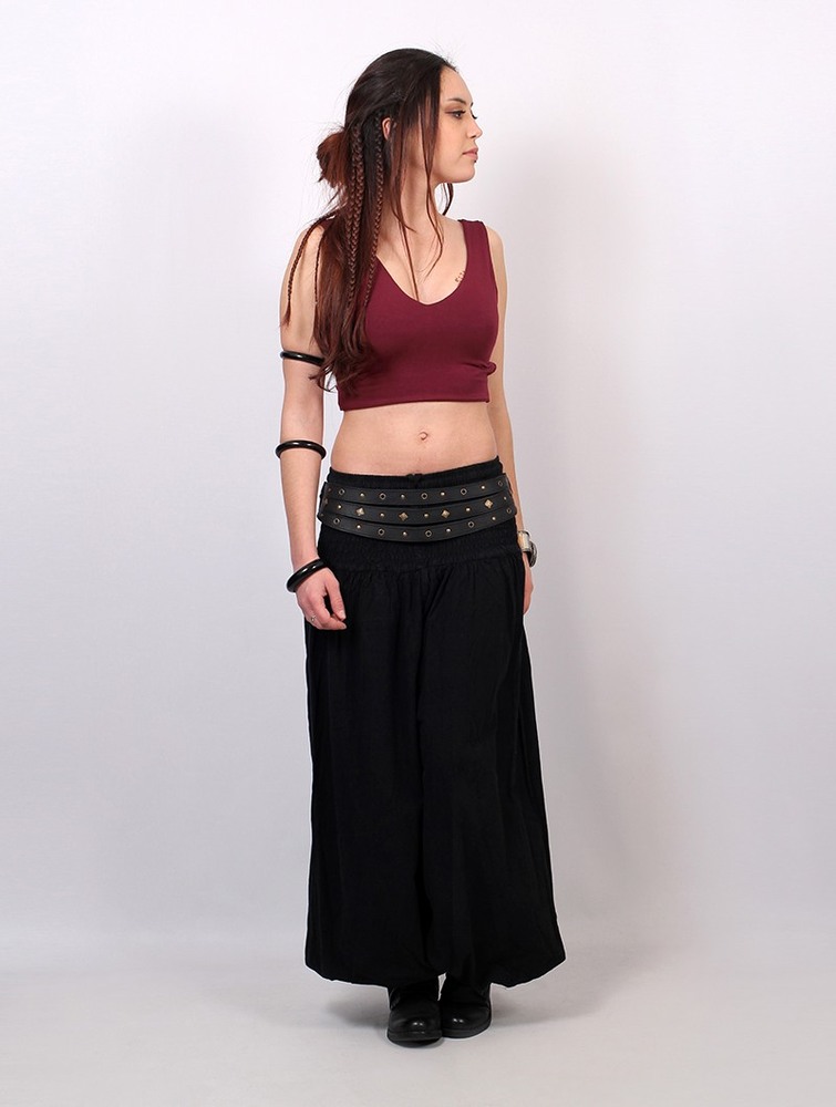 Najfatalniejszy Toonzshop Isaï Crop Top Damskie Wine | OMDUJ-9514