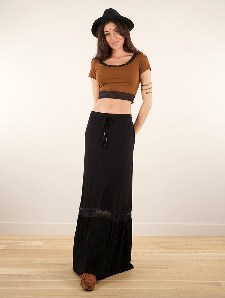 Najfatalniejszy Toonzshop Mystra Crop Top Damskie Brązowe | SWIKE-5910