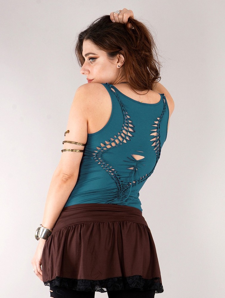 Podkoszulka Toonzshop Naoko Tank Top Damskie Teal | LEWXS-2096