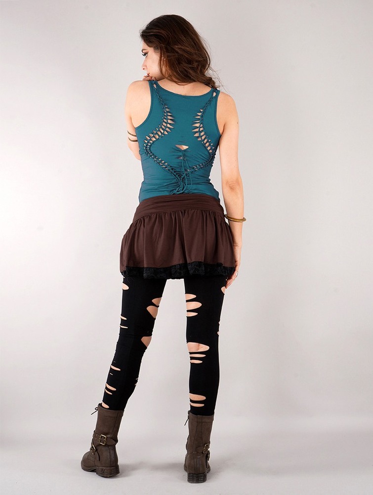 Podkoszulka Toonzshop Naoko Tank Top Damskie Teal | LEWXS-2096