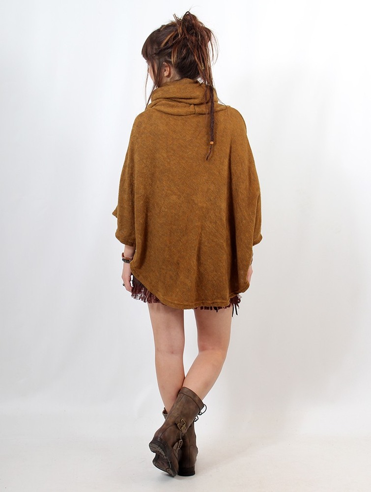 Poncza Toonzshop Taraka Poncho Damskie Rusty | YNALX-4782