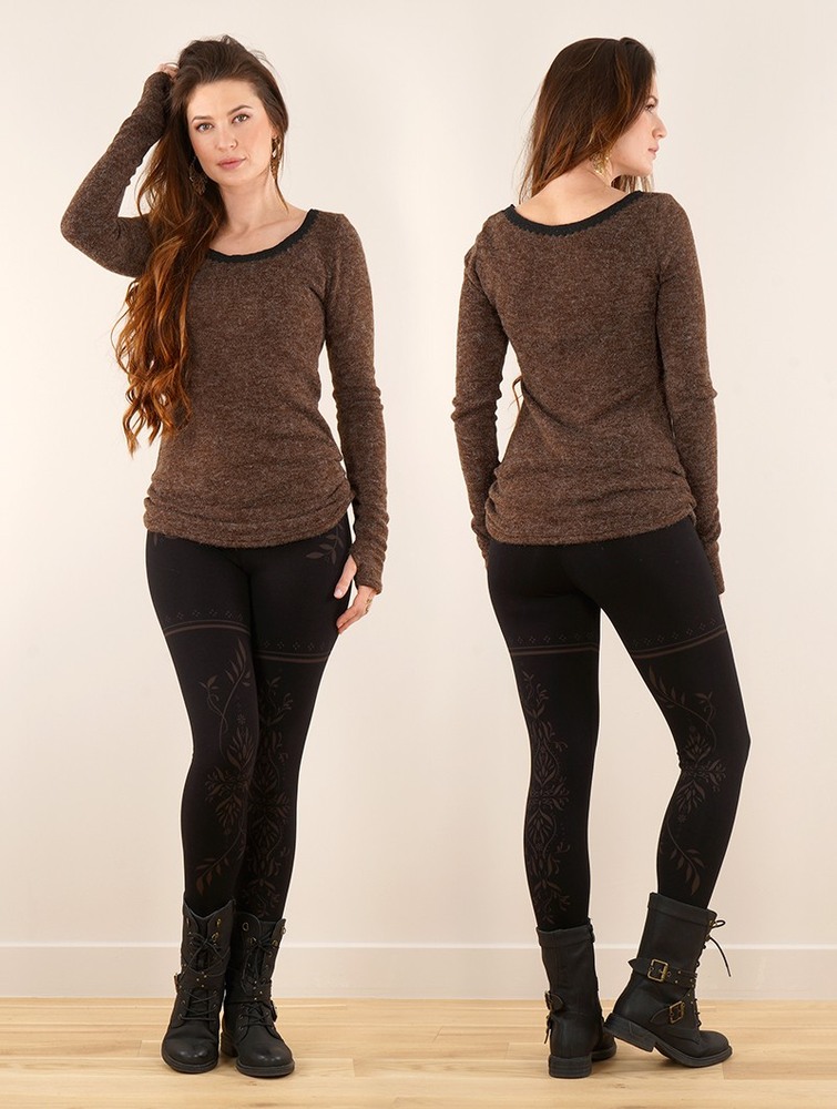 Pulower Toonzshop Aëlys Pullover Damskie Brązowe | LPUAX-7412