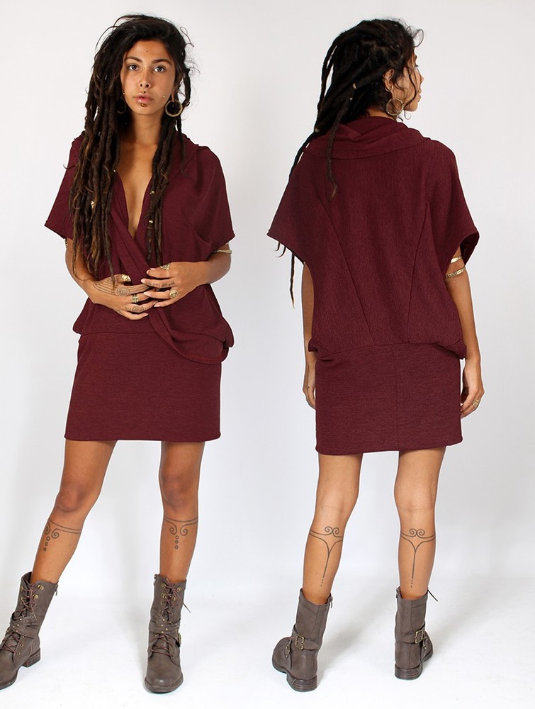 Pulower Toonzshop Amala Sleeveless Thin Pullover Damskie Wine | SYONJ-3725