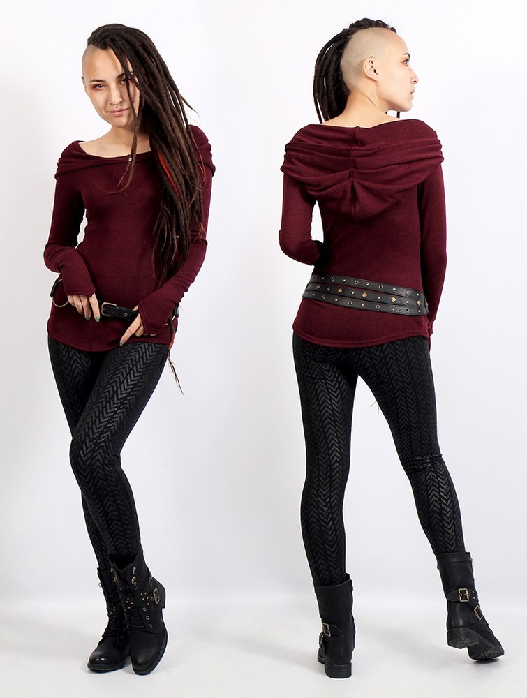 Pulower Toonzshop Karmäa Pullover Damskie Wine | SUTKJ-2769