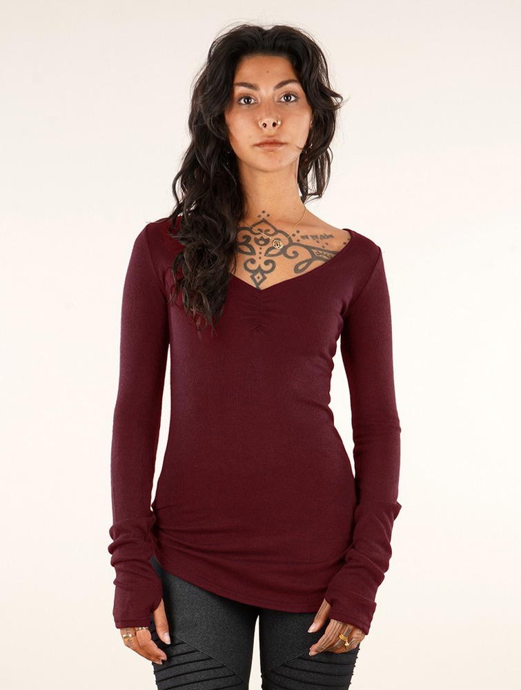 Pulower Toonzshop Nikkäa Pullover Damskie Wine | IVNQC-9370