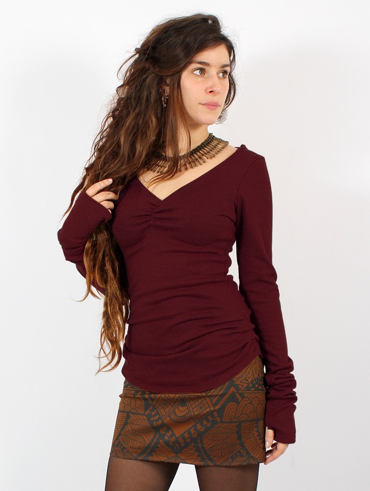 Pulower Toonzshop Nikkäa Pullover Damskie Wine | IVNQC-9370