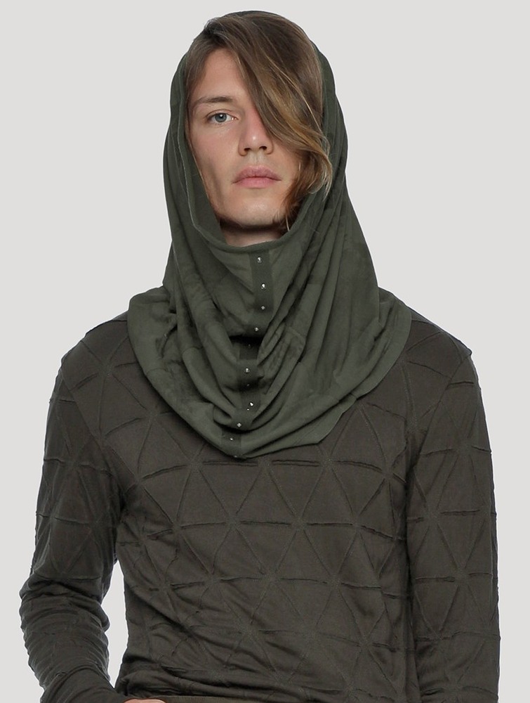 Scarves & Snoods Toonzshop Marble Hooded Neck Warmer Damskie Zielone | NVFXG-3076