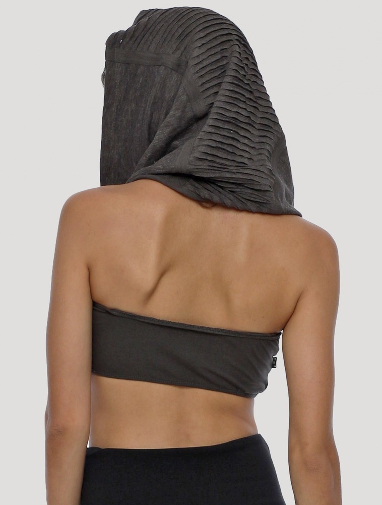 Scarves & Snoods Toonzshop Straps Hooded Neck Warmer Damskie Charcoal | ESYCH-8075