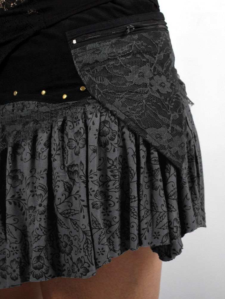 Spódnica Toonzshop Chimey Skirt Damskie Czarne Szare | ABJGI-4605