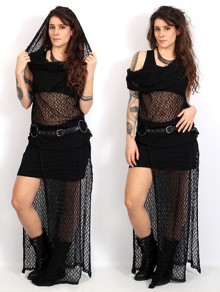 Spódnica Toonzshop Creature Crochet Skirt Damskie Czarne | UJPWT-0124