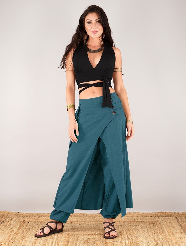 Spódnica Toonzshop Wanda Harem Skirt Pants Damskie Ciemny Niebieskie | DELHG-7134