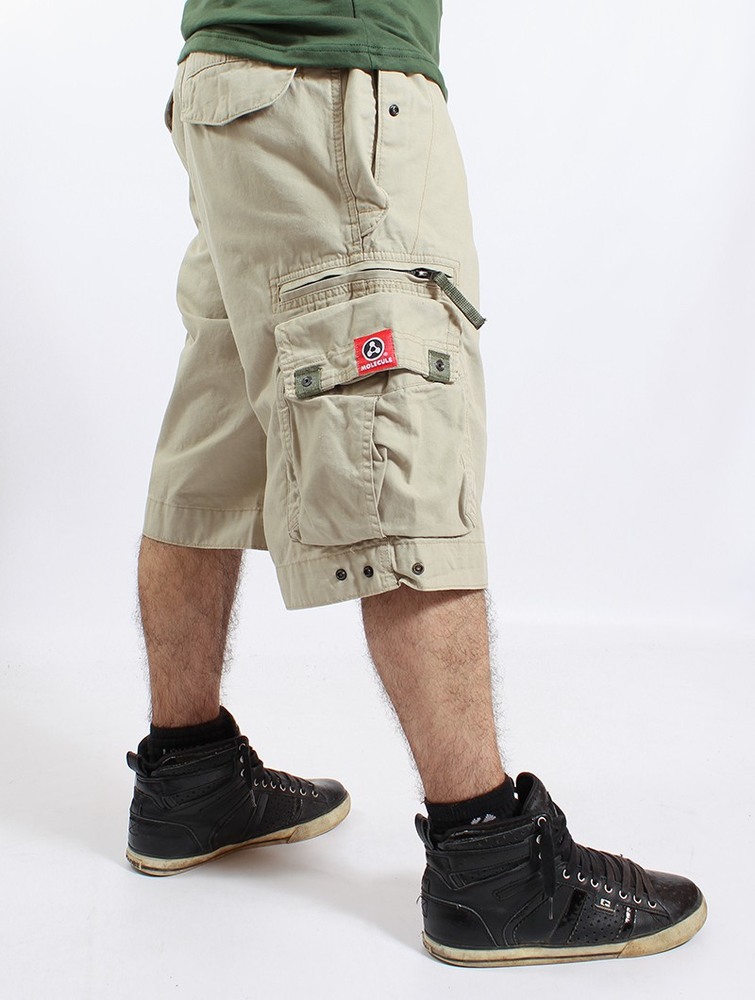 Spodenki Toonzshop Molecule Cargo Shorts 45020 Męskie Beżowe | PEYND-2348