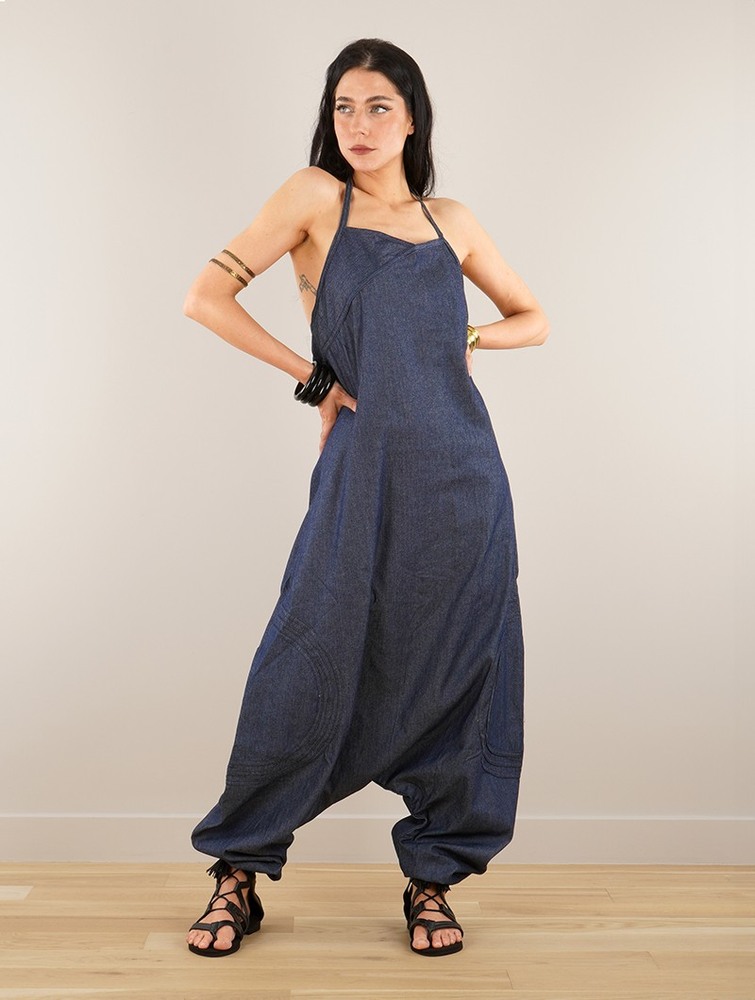 Spodnie Toonzshop Ayush Harem Pant Overalls Damskie Denim | HQGNP-2748