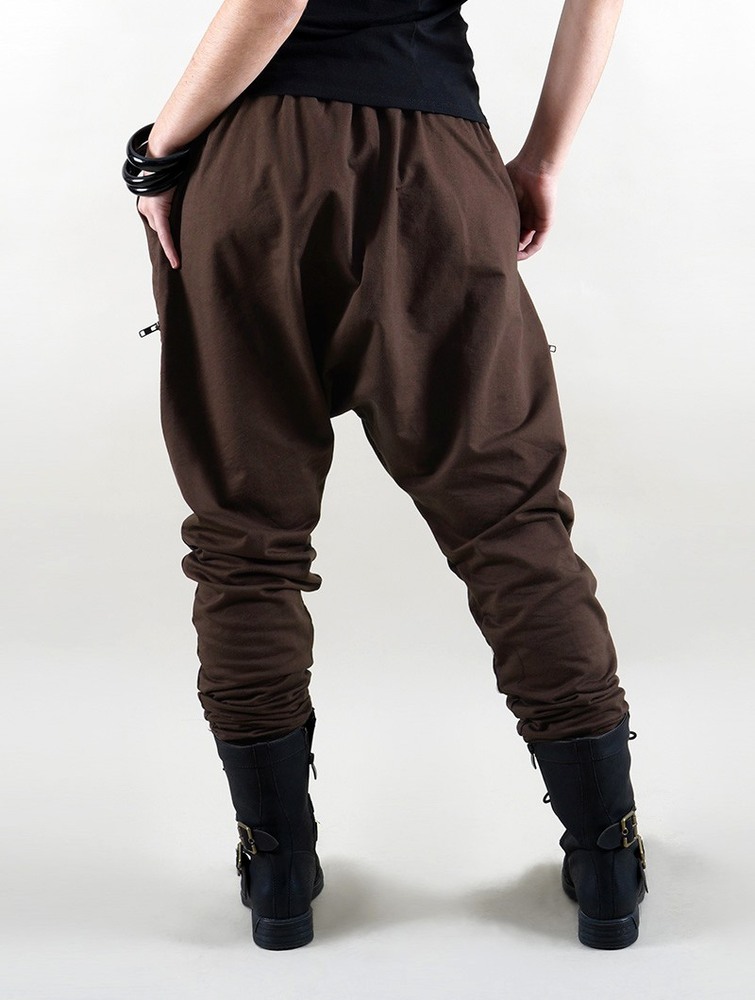 Spodnie Toonzshop Cheops Gender Neutral Joggers Harem Pants Damskie Ciemny Brązowe | LGMOW-1798