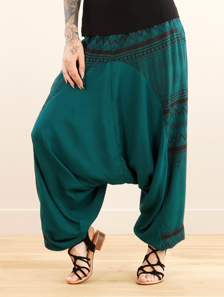 Spodnie Toonzshop Ginie Aztec Light Harem Pants Damskie Brązowe | RJXWH-1450