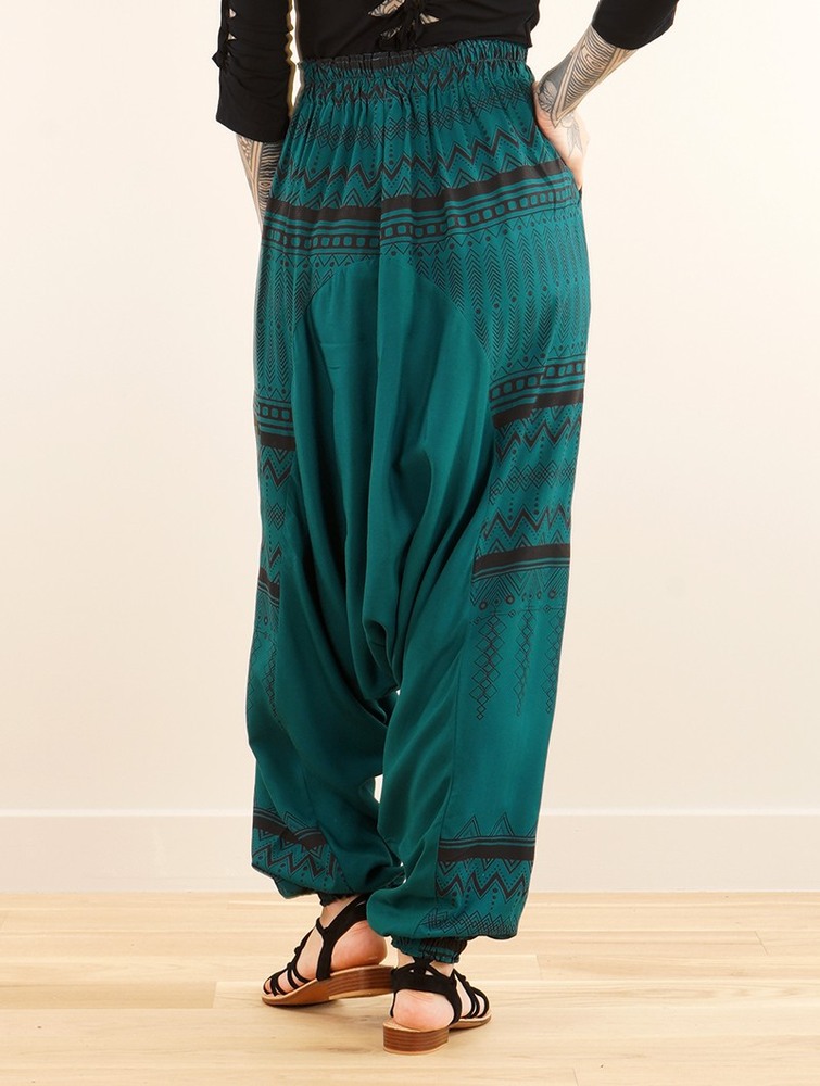 Spodnie Toonzshop Ginie Aztec Light Harem Pants Damskie Brązowe | RJXWH-1450