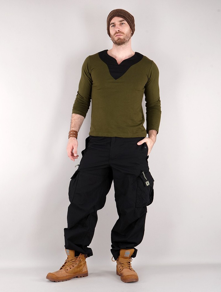 Spodnie Toonzshop Molecule Cargo Pants 45019 Męskie Czarne | SFQXA-0317