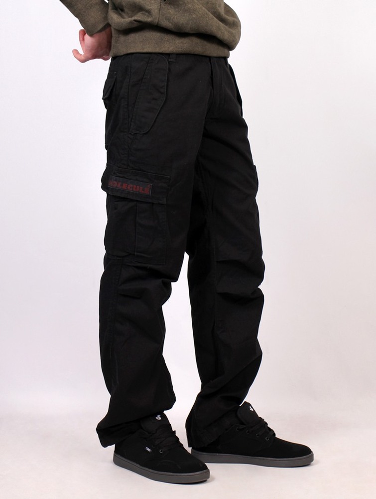 Spodnie Toonzshop Molecule Gender Neutral Baggy Cargo Pants Damskie Czarne | XYELF-0512