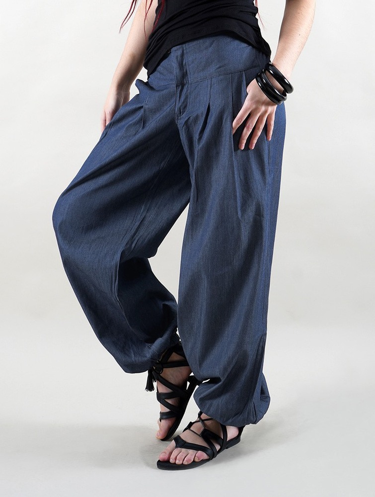 Spodnie Toonzshop Nidana Balloon Harem Pant Damskie Denim | EJHLQ-8065