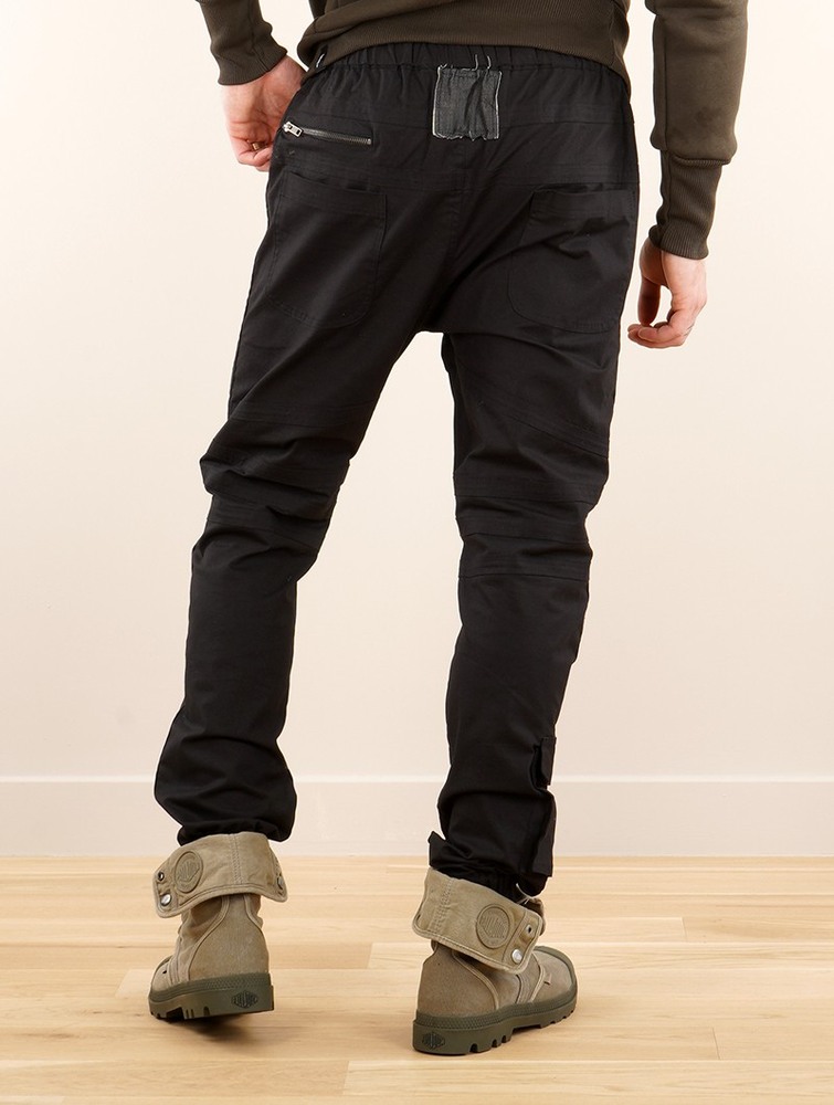 Spodnie Toonzshop Tawa Gender Neutral Cargo Pants Męskie Czarne | GFOXQ-3675