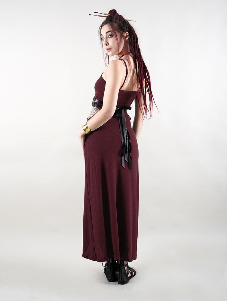 Sukienka Toonzshop Sheherazade Long Dress Damskie Wine | YROLG-4083