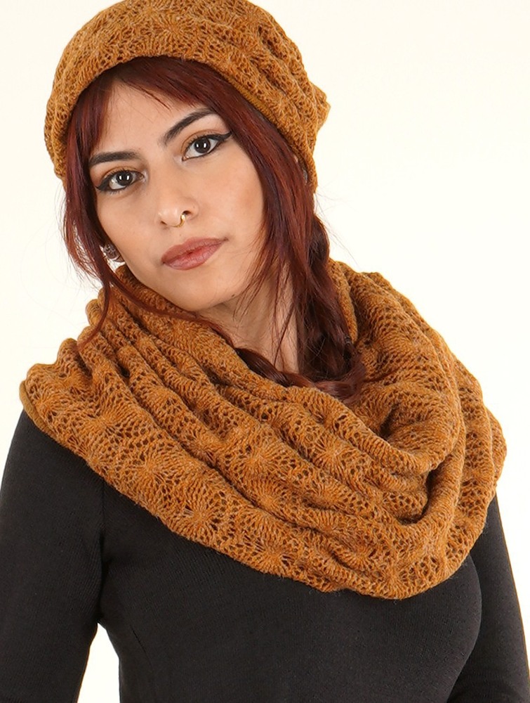 Szalik Toonzshop Oöna Crochet Snood Scarf Damskie Rusty | HBJAD-4632